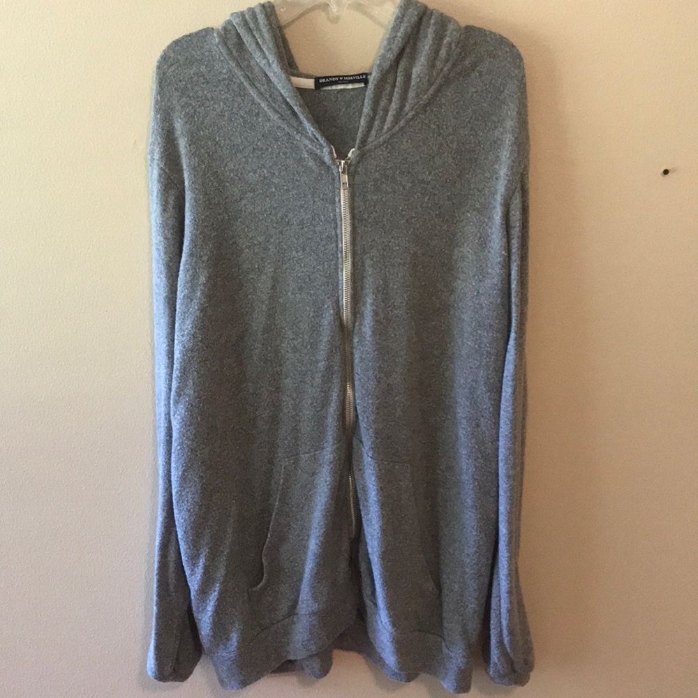 Brandy Melville Zip Up Sweatshirt